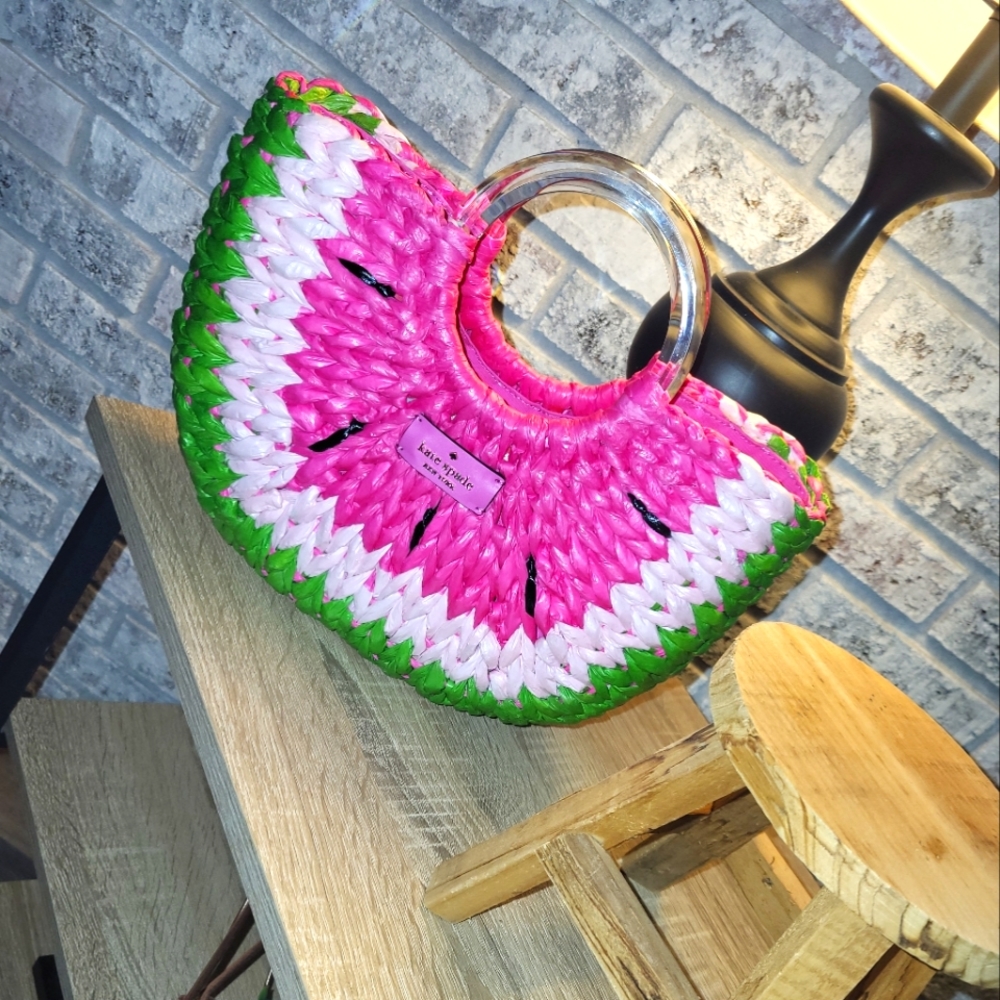 KATE SPADE Watermelon woven purse